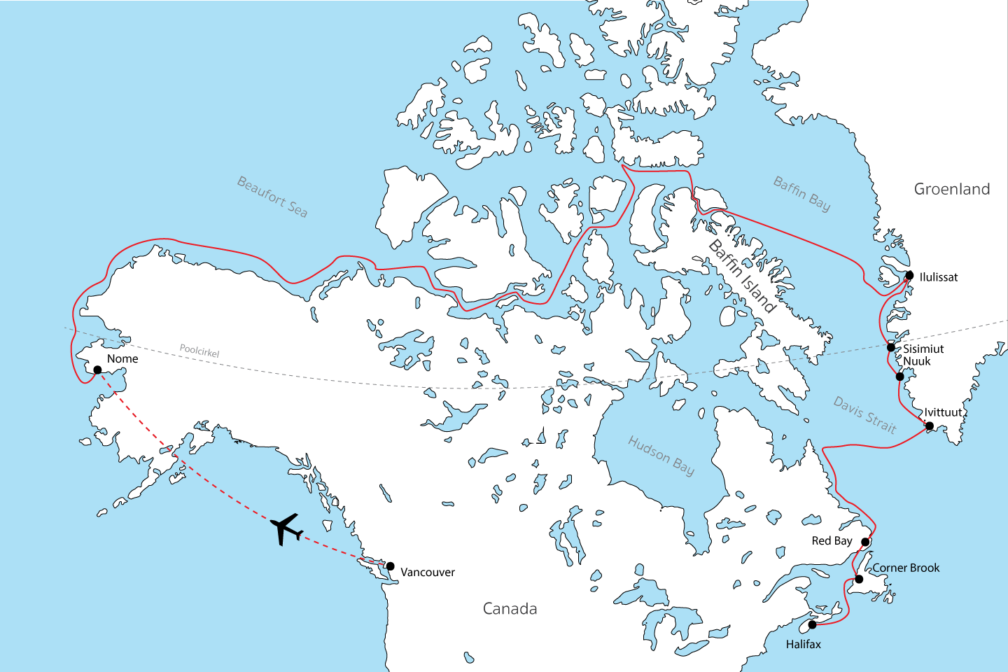 Afbeelding van Noordwest Passage Alaska To Nova Scotia