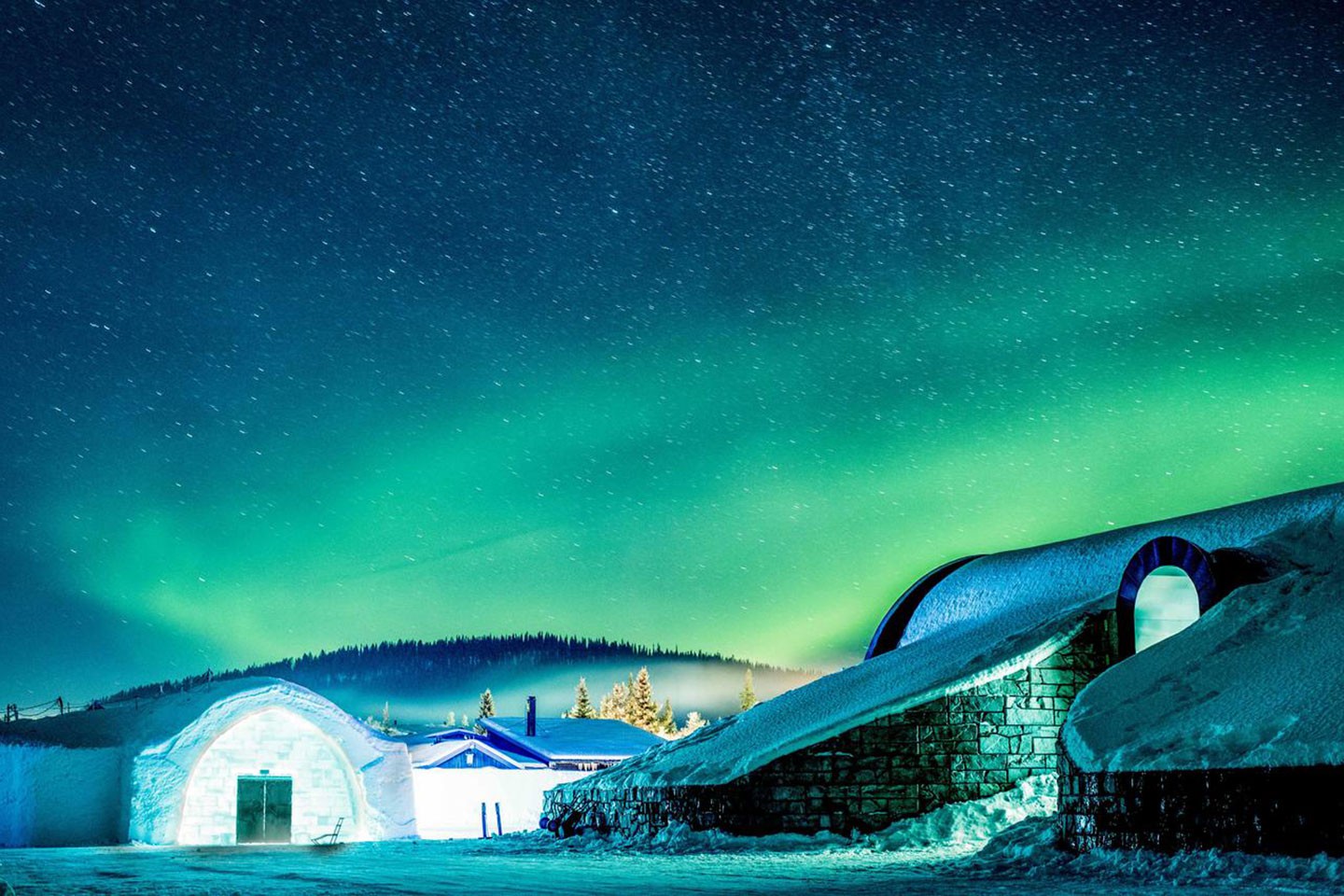 Poollicht Borealis: Zweeds Lapland Noorderlichtreis