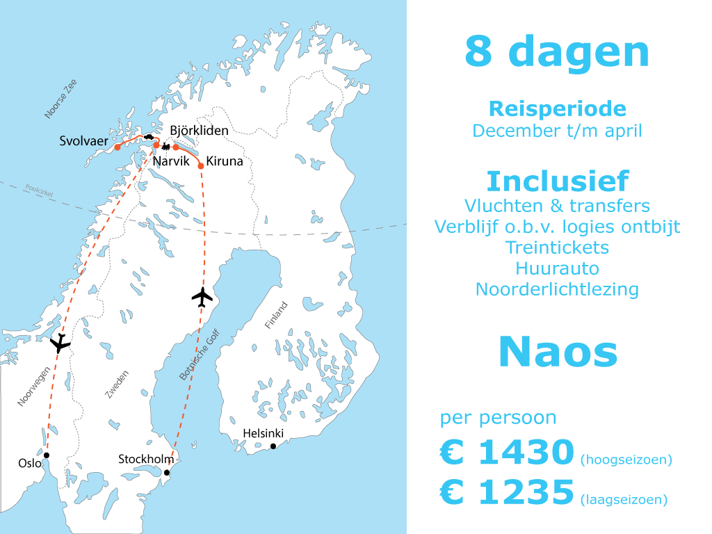 Afbeelding van Noorderlichtreis Zweeds Noors Lapland