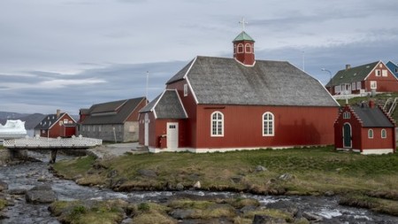 Expeditie Diskobaai Groenland Kerk Qaqortoq Groenland Hurtigruten Andrea Klaussner