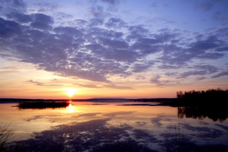 Bungalow Rondreis Finland Asen Sunset Lake Lapland Finland Antti Pietikainen