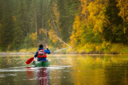 Hotelrondreis Zweden Yngvi Ted Logart Canoeing On Byske River