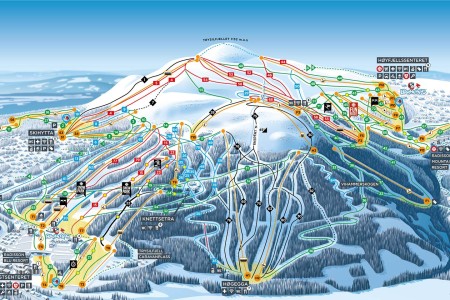 Wintersportgebied Trysil Skikaart